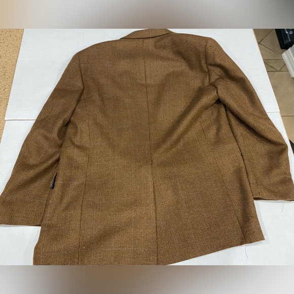 Ralph Lauren Chaps Mens Brown Blazer Measurements In Pics - Picture 3 of 13